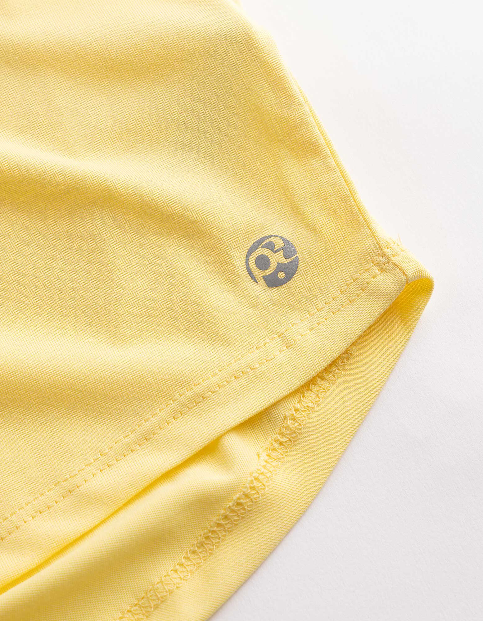 T-shirt - Ademend - Lichtgeel