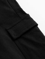 Cargo kelnės - Uždėtinės ki&scaron;enės - juodas