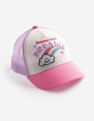 Basecap - Paillettenbesatz - lila