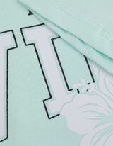 Tričko - Potlač - tyrkysovy