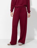 Bėgiojimo kelnės - Tiesaus kirpimo - tamsiai raudonas