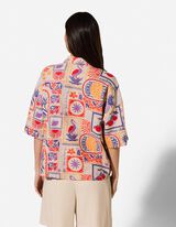 Bluse - Leinen-Mix - Beige