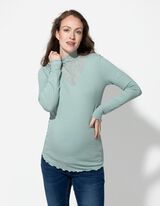 Langarmshirt - Umstandsmode - grün