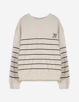 Sweatshirt - Strepen - beige