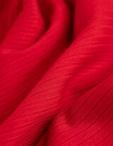 Top - Geribde structuur - donkerrood