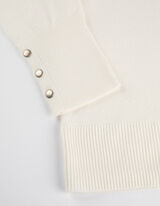 Mar&scaron;kinėliai ilgomis rankovėmis - Dekoratyvios sagos - baltas