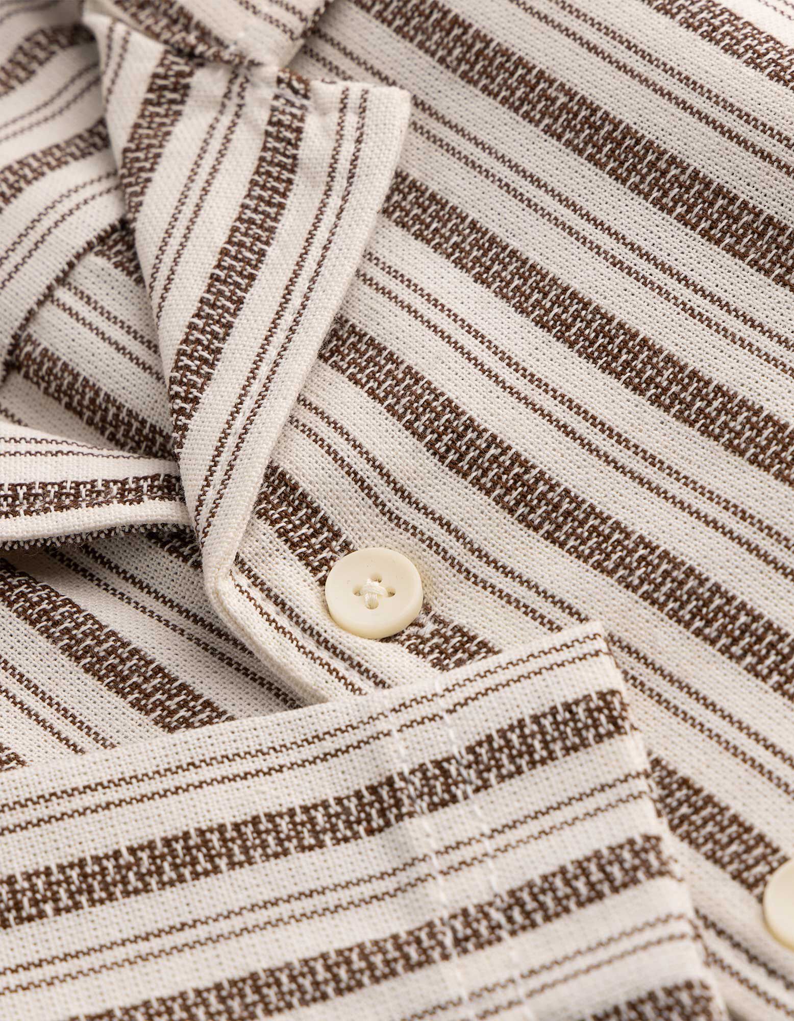 Hemd - Streifen - wei&szlig;