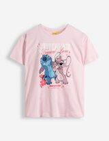 Tričko - Lilo a Stitch - ruzova