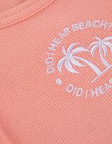 Top - Stickereien - orange