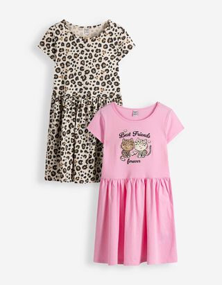 Kleid in A-Linie - 2er Pack