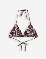 Bikinitop - Schn&uuml;rung - dunkelbraun