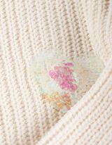 Pulovr - Oboustranné flitry - bílá