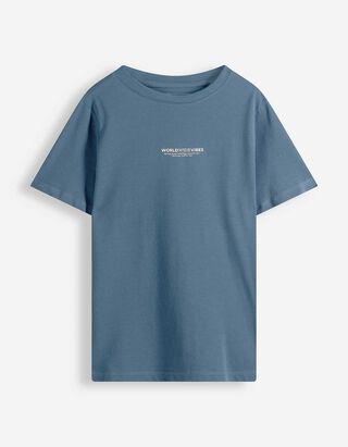 T-Shirt - Piqu&eacute; - dunkelblau
