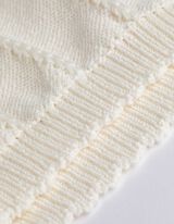 Strickshirt - einfarbig - weiß