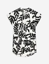 Jurk - Oversized schouders - wit