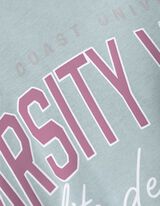 Longsleeve - Print - turkoois