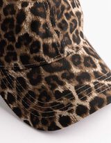 Basecap - Leopardenmuster - dunkelbraun