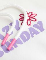 Felpa con cappuccio - Cappuccio - bianco