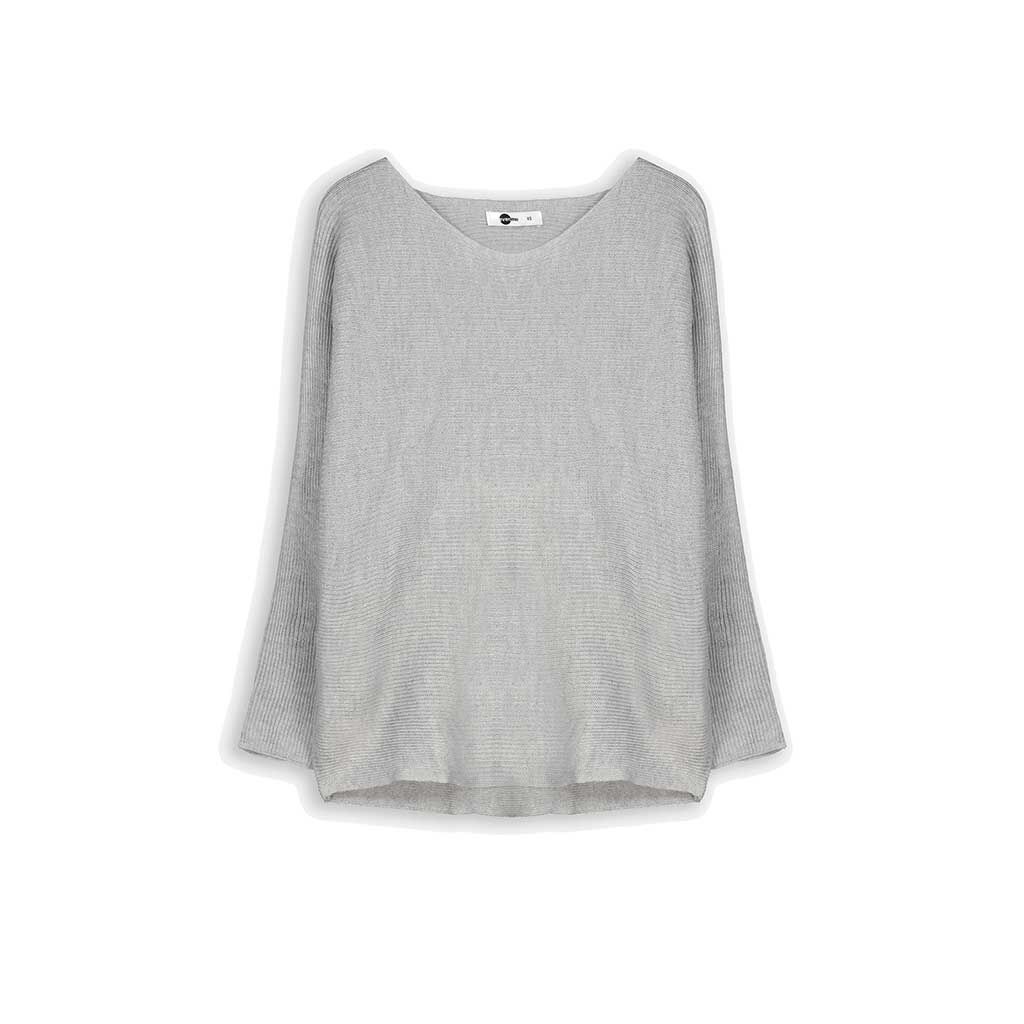 Trui Oversized mouwen grijs Takko Fashion