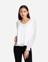 Palaidinė - Šifonas - baltas