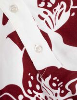 Blúz - Virágmintás - feher