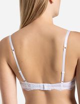 Soutien-gorge ampliforme - Nœud appliqué - blanc