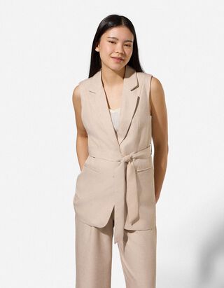 dugi prsluk - Remen na vezanje - bez