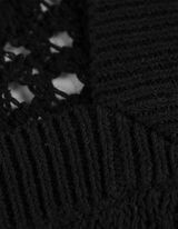 Strickpullover - Fledermaus&auml;rmel - schwarz