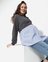 Sweatshirt - Umstandsmode - dunkelgrau