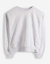 Sweatshirt - Effen - lichtgrijs
