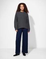 sweter - Oversized Fit - ciemny szary
