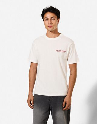 T-Shirt - R&uuml;ckenprint - wei&szlig;