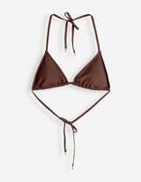 Bikinitop - Vetersluiting - bruin