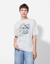 Tričko - Lilo a Stitch - bílá