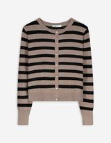 Strickjacke - beige