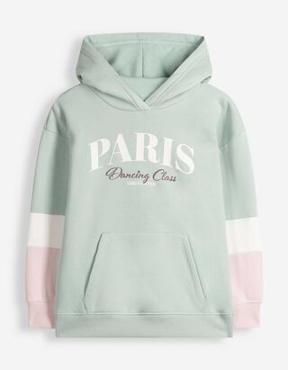Sweatshirt - Blockmuster - T&uuml;rkis