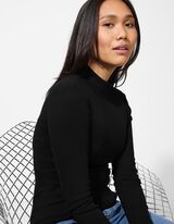 Hossz&uacute; ujj&uacute; felső - Viszk&oacute;z - fekete