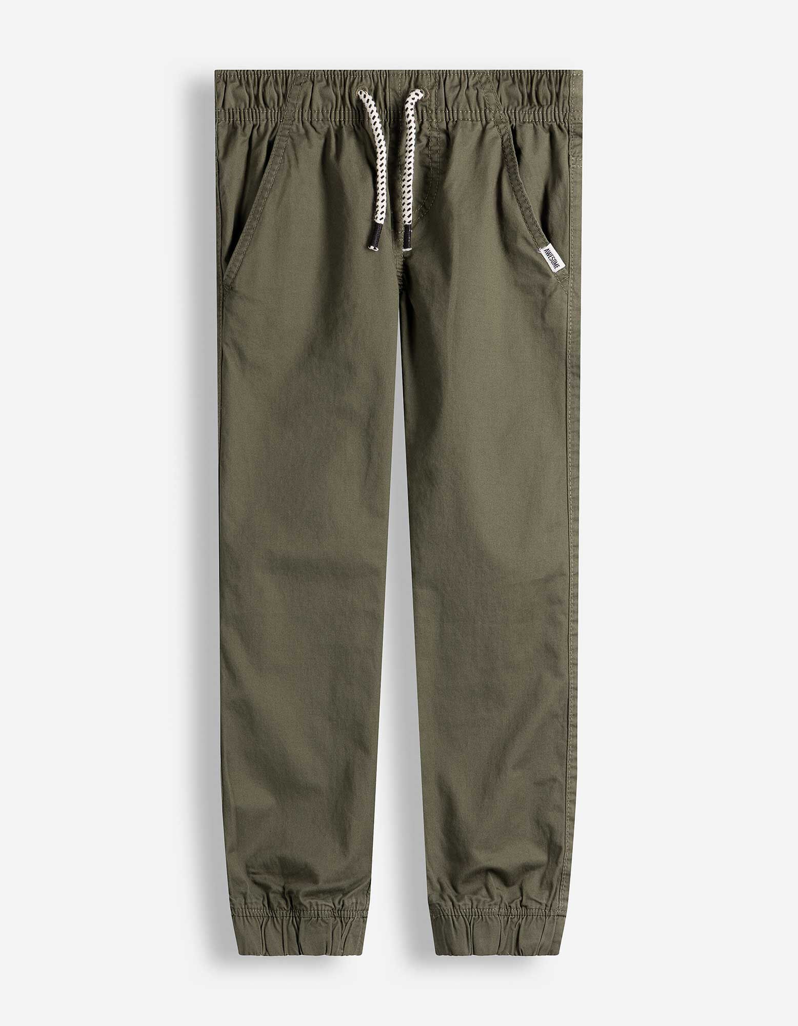 Jogpants - Elastischer Bund - Khaki