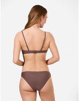Haut de bikini - Bretelles ajustables - Brun
