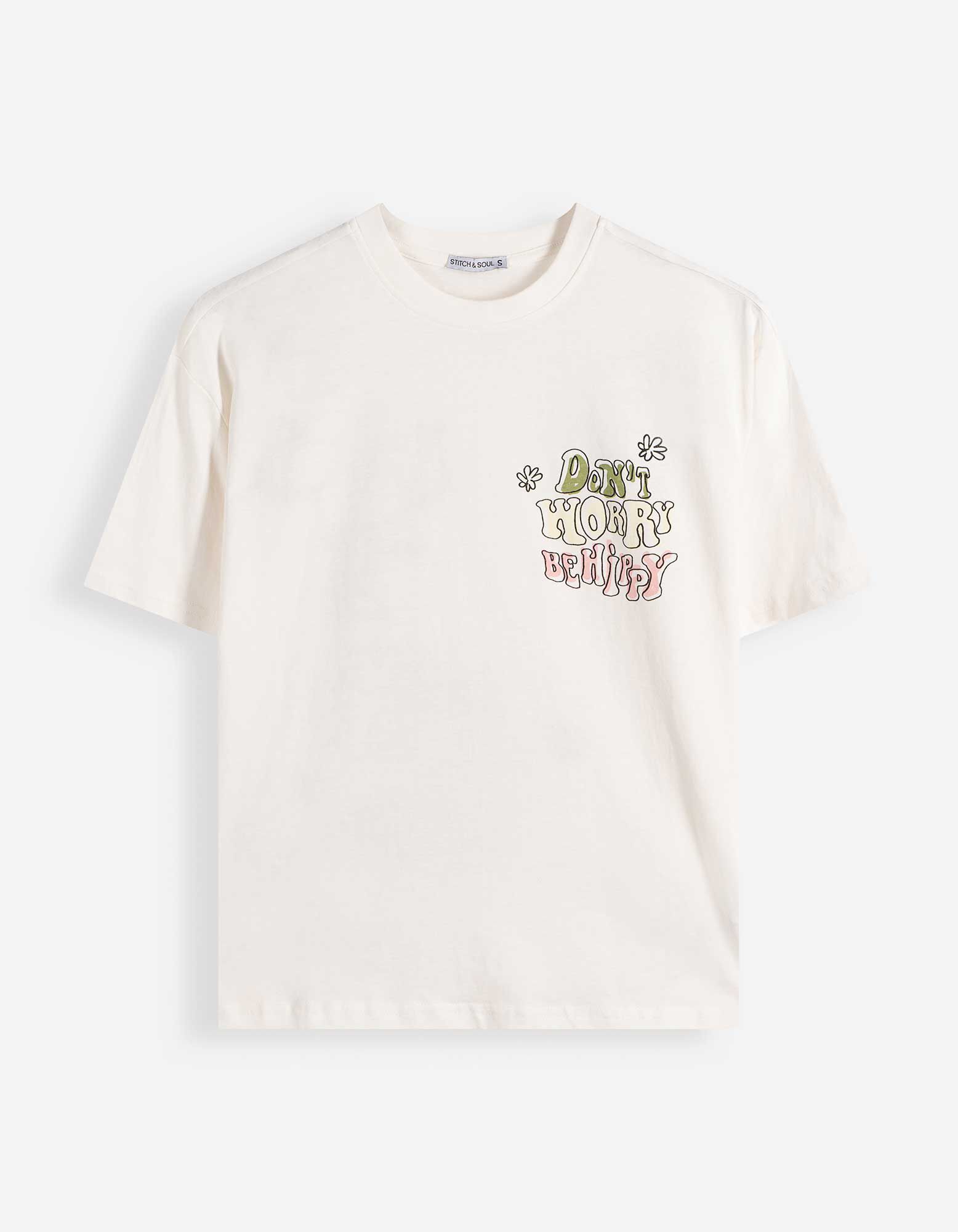 T-Shirt - Print - Wei&szlig;