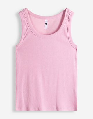 Top - Geribde structuur - lila