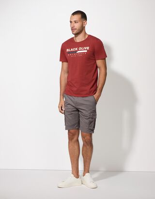 Cargoshorts - G&uuml;rtel - grau