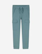 Pantaloni cargo - Tasche applicate - turchese