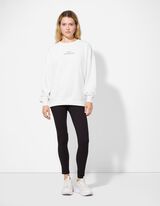 Sweatshirt - Rückenprint - weiß