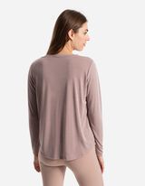 Bluză de corp cu mânecă lungă - Material respirabil - Mov