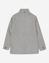 Mantel - peidetud taskud - hall