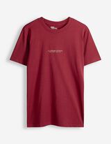 T-Shirt - einfarbig - Dunkelrot