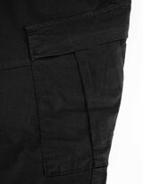 Cargo nadrág - Derekán húzózsinórral - fekete