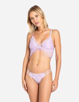 Bustier grudnjak - Podesive naamenice - lila