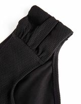 Bikinislip - Strukturiertes Material - schwarz